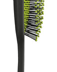 Conair The Knot Doctor for Premium Pro Detangling Brush for Wet or Dry Hair with Green Storage Case, Black