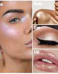 Cream Highlighter Makeup Palette, Glow Highlighters Makeup Powder,