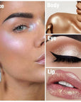 Cream Highlighter Makeup Palette, Glow Highlighters Makeup Powder,