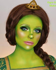 Go Ho Ogre Green Face Paint Stick,Water Based Washable Face Body Paint,Non-toxic Full-coverage Cream Ogre Green Body Paint for Halloween Costume Cosplay SFX Alien Makeup