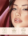 Matte Lip Stain Peel Off Lip Liner, Brown Peel Off Lip Stain Tattoo,Long Lasting & Waterproof Peel Off Lip Gloss Lip Liner,Transfer-Proof All Skin Types.0.12 fl oz #02