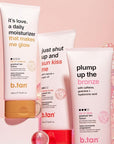 b.tan Medium Gradual Self Tanning Lotion | Just Shut Up and Sun Kiss Me Everyday Glow Lotion - Develop a Bronzed Glow, Infused With Marula + Argan Oil, Vegan, Cruelty & Paraben Free, 236ml