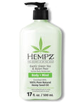HEMPZ Body Lotion - Green Tea & Asian Pear Daily Moisturizing Cream, Shea Butter Body Moisturizer - Skin Care Products, Hemp Seed Oil - Large
