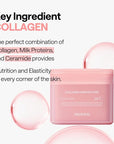 MEDIHEAL Collagen Ampoule Facial Toner Pads - Collagen & Ceramide - Skin Firming & Restore Elasticity & Deep Hydration - Tighten Wrinkles & Lines - Vegan Eco Silk Fabric
