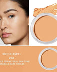 Kaely Cream Pot Concealer Full Coverage Makeup Set, Under Eye Brightener Color Correcting Concealer for Dark Circles, Waterproof Foundation Palette with Brush, Eye Ring Corrector de ojeras, 06