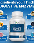 Well of Life Digestive Enzyme: 700mg, 60 Vegetarian Capsules, Enhance Digestive Health, Nutrient Absorption & Gut Health, Lactobacillus, Bromelain, Papain & More, All-Natural, Vegan, Made in USA