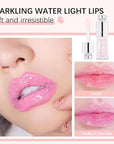 Hydrating Lip Glow Oil, Lip Oil Gloss Transparent Lip 2 OZ