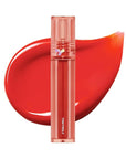 TONYMOLY Perfect Lips Shocking Lip Tint – Long-Lasting Semi-Permanent Lip Stain with Moisturizing Shea Butter, Rosehip, Argan & Jojoba Oils, N03 Coral Shocking, 0.37 fl oz