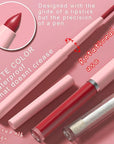 3-in-1Hocolate Brown Matte Lip Stain Kit | Waterproof Lip Liner + Hydrating Matte Lip Gloss + Nourishing Lip Oil | Long Lasting Plumping to Create Perfect Lip Makeup.11#