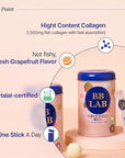 BB LAB Collagen Powder S Plus Halal, Low Molecular Korean Collagen Powder Stick Supplement, Marine, Fish Collagen Peptides, Vitamin C, Glycine, Fast Absorption, Grapefruit Flavor