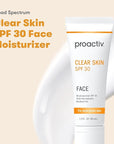 Proactiv Clear Skin Face Sunscreen Moisturizer With SPF 30 - Hydrating SPF Lotion And Sensitive Skin Sunscreen For Oily Skin And Acne-Prone Skin, Oil Free Matte Skincare Sunscreen, 1.5oz