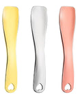 Sibba 3 Pieces Facial Massage Spatula Sticks Mini Skincare Tiny Spoons Face Eye Cream Lotion Makeup Applicator Tools Brush Set Reusable Skin Care Beauty Cosmetic Tool