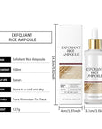 Dual Action Facial Peeling Set - Rice Water & Black Rice Exfoliating Ampoules for Gentle Skin Renewal, Non-Irritating Texture Refiner (2 x 100ml)