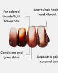 Four Reasons Color Mask - Caramel - (27 Colors) Toning Treatment, Color Depositing Conditioner, Tone & Enhance Color-Treated Hair - Semi Permanent Hair Dye, Vegan and Cruelty-Free, 6.76 fl oz