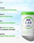 BB LAB Low Molecular Collagen Biotin Plus, Halal Collagen, Powder Supplement, Korean Marine Collagen, Fish Collagen Peptides, Biotin, Vitamin C, Fast Absorption, Shine Muscat Flavor