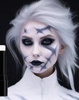 BADCOLOR White Face Body Paint Eye Black Stick for Adults Children Softball Football Baseball Sports , Non-Toxic Hypoallergenic for Halloween SFX Makeup Cosplay Skeleton Clown Costume Parties