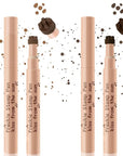 2 Colors Freckle Stamp Pen, Natural Like Freckle #Light&Dark Brown