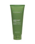 Farmacy Foaming Face Wash for Oily Skin - Whipped Greens Oil-Free Gentle Facial Cleanser + Exfoliator - Infused with Green Clay to Remove Impurities, Control Oil + Maintain Skin Hydration (150ml)