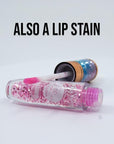 42 Bundle Diamond Bling Bling Mood Color Changing Lip Gloss & Lip Stain Set of 6 Crystal Sparkle Non-Sticky Lightweight Long Lasting High Shine Hydrating Glow For Girls, Teens, Women