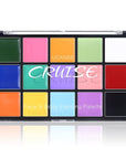 UCANBE Face Body Paint Oil, 15 Macaron Colors Professional Makeup Palette - Non Toxic Hypoallergenic Safe Facepaint for Halloween, Cosplay Costumes, Parties and Festivals