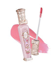 Flower Knows Violet Strawberry Rococo Glowy Lip Gloss,Moisturizing Shimmery Lip Oil,Hydrating Lip Plumper Makeup for Girls&Women,Vegan & Cruelty-Free,0.12 Fl Oz,1 Count(G01 Strawberry Macaron)