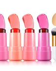 4PCS Cooling Water Jelly Tint Blush Stick for Cruelty Free
