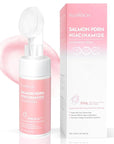 Salmon DNA PDRN Facial Cleanser | Low pH Hydrating Daily Foaming Face Wash with Soft Massage Heads | PDRN, Collagen & LHA | Gentle Pore Care & Radiant, Balanced-Looking Skin | 4.23 oz