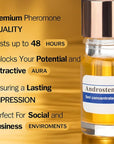 ANDROSTENONUM by Pherolec Global Male Pheromone Perfume Oil for Him Real Long-Lasting Original Best Men's Pheromones Cologne Essential Strong Spray Fragrance Essence Extra Strength Man 0.17 fl. oz
