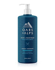 Oars + Alps Mens Moisturizing Body and Face Wash, Skin Care Infused with Vitamin E and Antioxidants, Sulfate Free, Fresh Ocean Splash 32oz