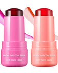 Cooling Water Jelly Tint/Blush,Burst Spritz (Poppy Pink+Coral) Multi-Use Lip