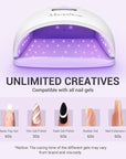 Melodysusie 54w uv led nail