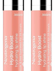 Neutrogena Hydro Boost Moisturizing Lip Gloss, Hydrating Non-Stick and Non-Drying Luminous Tinted Lip Shine with Hyaluronic Acid to Soften and Condition Lips, 23 Ballet Pink Color, 0.10 oz (Pack of 2)