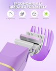 Bikini Trimmer 3 in 1 Electric Razor for Women - IPX7 Waterproof Wet & Dry Body Shaver, Pubic & Facial Hair Remover with Ceramic Blade, USB Rechargeable Dock & Gift Ready