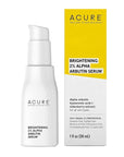 Acure Brightening 2% Alpha Arbutin Serum - Brighter Skin, Improve Dark Spots & Uneven Tone - 100% Vegan with Alpha Arbutin, Hyaluronic Acid & Elderberry Extract - Skincare For All Skin Types - 1 Fl Oz