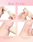 Mineral Color Balm, SPF 35 Multi Color Stick for Lips, Cheeks& Eyes, Blendable Creamy Lightweight Formula, Buildable Shimmer Finish, Multiuse Makeup Stick, Blush