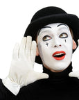 MEICOLY Clown White Face Body Paint Stick(1.06 Oz),Foundation Cream Makeup,Face Paint for Halloween Joker Zombie Vampire Skeleton Skull Special Effects Mime Makeup,White Eye Black Stick for Sports