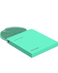 Boie USA Flat Body Scrubber - Soft Silicone-Like Exfoliating Shower Scrubber & Body Cleansing Brush - Stick-to-Wall Loofah Replacement - Antimicrobial Body Exfoliator for All Skin Types (Mint)