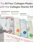 SUNGBOON EDITOR Deep Collagen STARTER KIT, Real Collagen 2,160,000ppb | Glass Skin, Elasticity, Moisturizing, Calming, Uneven Skin, Overnight Face Mask,TikTok trend items, Korean Skin Care, 37gx16ea