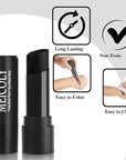 MEICOLY Black Face Body Paint Stick for Halloween SFX Cosplay Clown Skeleton Zombie Joker Makeup,Face Paint for Adults and Kids,Waterproof Eye Black Baseball Softball Football Lacrosse