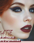 Matte Liquid Lipstick,Dark Red Liquid Lip Stains, Long Lasting Waterproof Lip Gloss Makeup, Velvet Non-Stick Cup Lips Stain X-06#