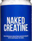 Naked Pure Micronized Creatine Monohydrate - 100 Servings - 500 Grams, 1.1Lb Bulk, Vegan, Non-GMO, Gluten Free, Soy Free. Aid Strength Gains, No Artificial Ingredients Creatine