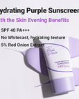ISNTREE Onion Newpair Sunscreen 50ml, 1.69 fl.oz | SPF 40 PA+++ | Hydrating Sun Protector | Evens Skin Tone | Korean Skincare