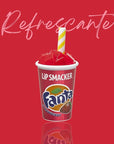 Lip Smacker Coca Cola Lip Balm, Moisturizing, Collectible Beverage Cup Design, Sheer Finish for Smooth Lips - Strawberry Fanta
