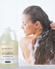 Ginger Lily Farms Club & Fitness Moisturizing Shampoo for All Hair Types, 100% Vegan & Cruelty-Free, Fragrance Free, 1 Gallon (128 fl oz) Refill
