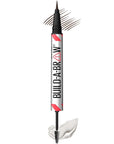 Maybelline Build-A-Brow 2-in-1 Brow Pen and Sealing Eyebrow Gel, Eyebrow Makeup for Real-Looking, Fuller Brows, Deep Brown, 1 Count