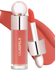Cilrofelr Dewy Liquid Blush, Soft Cream Liquid Blush Coral Red)