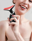 Red-Light-Therapy-for-Face and Neck with 7 Color, Facial Massager for Face and Neck, Face 𝖲 culpting Wand (Black)