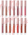 Matte Liquid Lipstick,Light Brown Liquid Lip Stains, Long Lasting Waterproof Lip Gloss Makeup, Velvet Non-Stick Cup Lips Stain X-02#