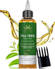 Tea Tree Oil for Hair 4.05 fl oz | With Jojoba & Grapeseed Oils | Soothes Itchy Scalp & Fights Dandruff | Moisturize Skin Strengthen Hair | Ideal for Both Men and Women | 4.05 fl oz