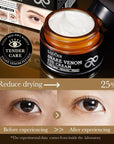 Firming eye cream, snake venom